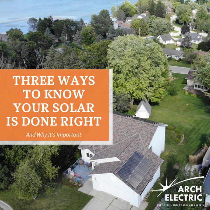 Arch Electric - Wisconsin Solar Installation Experts - Doing Solar Right Article