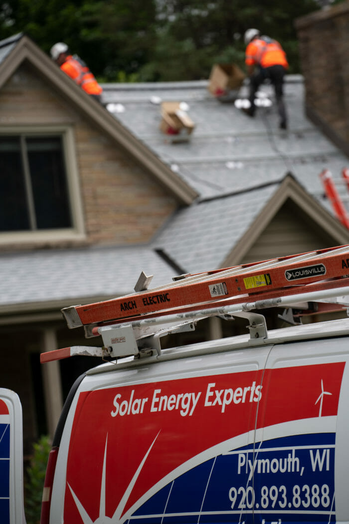 Arch Electric - Wisconsin Solar Installation Experts - Residential Installation Crew