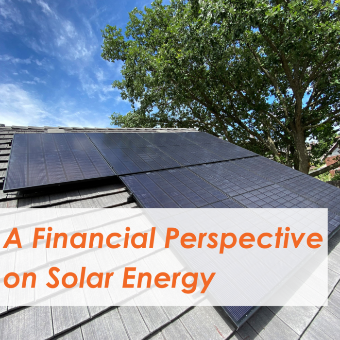 A Financial Perspective on Solar Energy