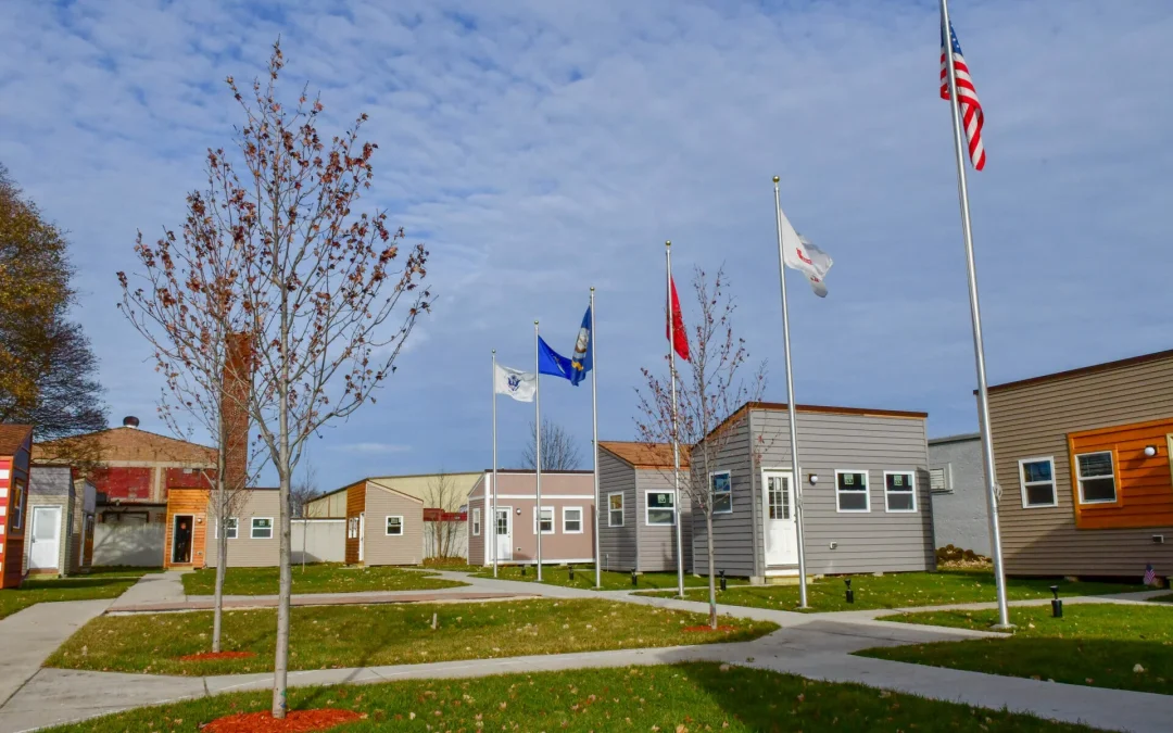 Veterans Outreach of Wisconsin Powers Up Solar Array for Community Center and 15 Tiny-Houses