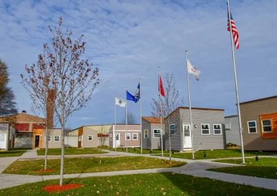 Veterans Outreach of Wisconsin Powers Up Solar Array for Community Center and 15 Tiny-Houses