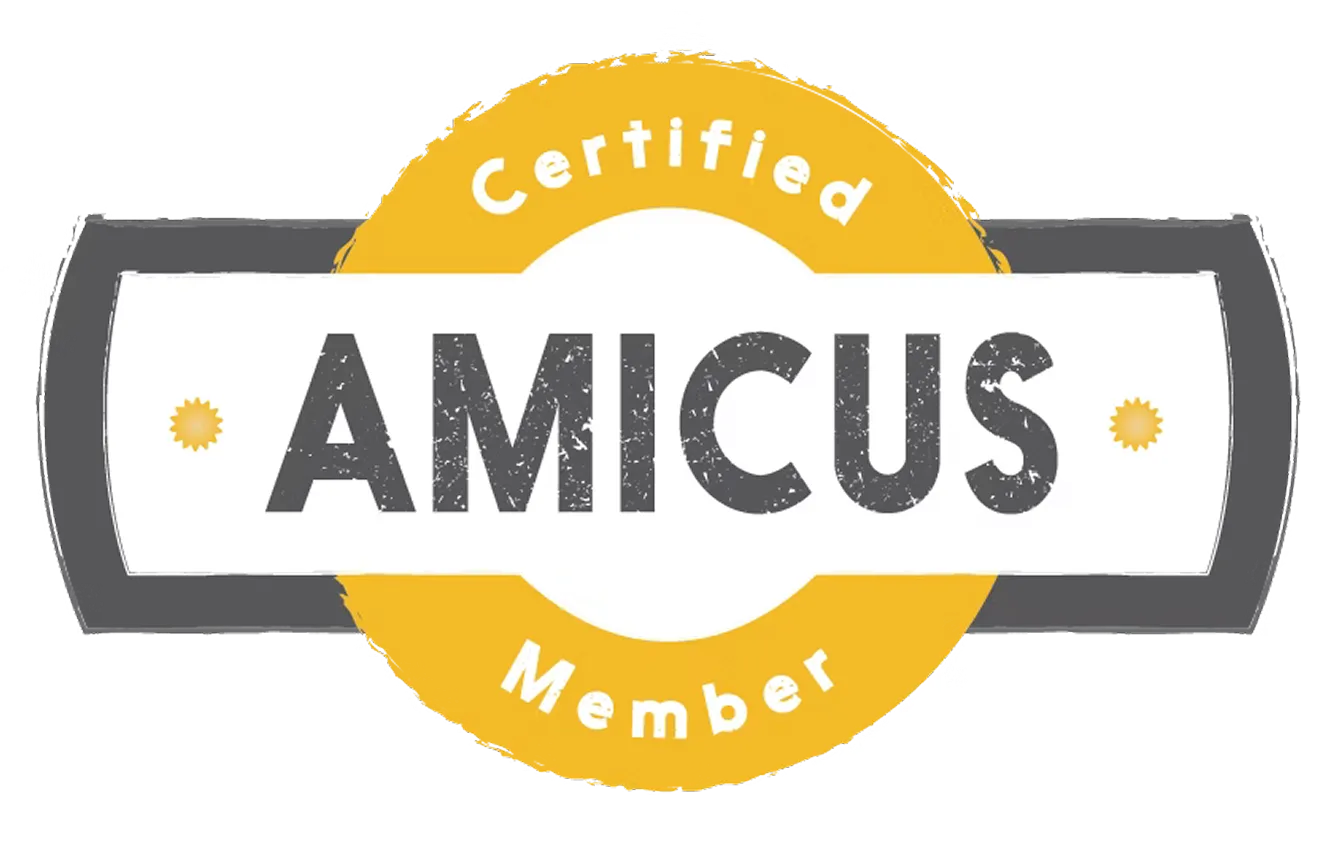 AMICUS Certified Member logo.